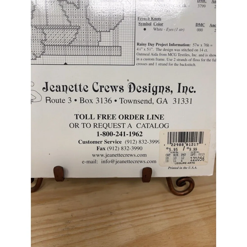 Patches & Pals Jeanette Crews Designs 1217 Scarecrows Autumn Fall Cross Stitch
